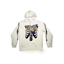 Carica l'immagine nel visualizzatore di Gallery, WHITE BUTTERFLY BONES HOODIE