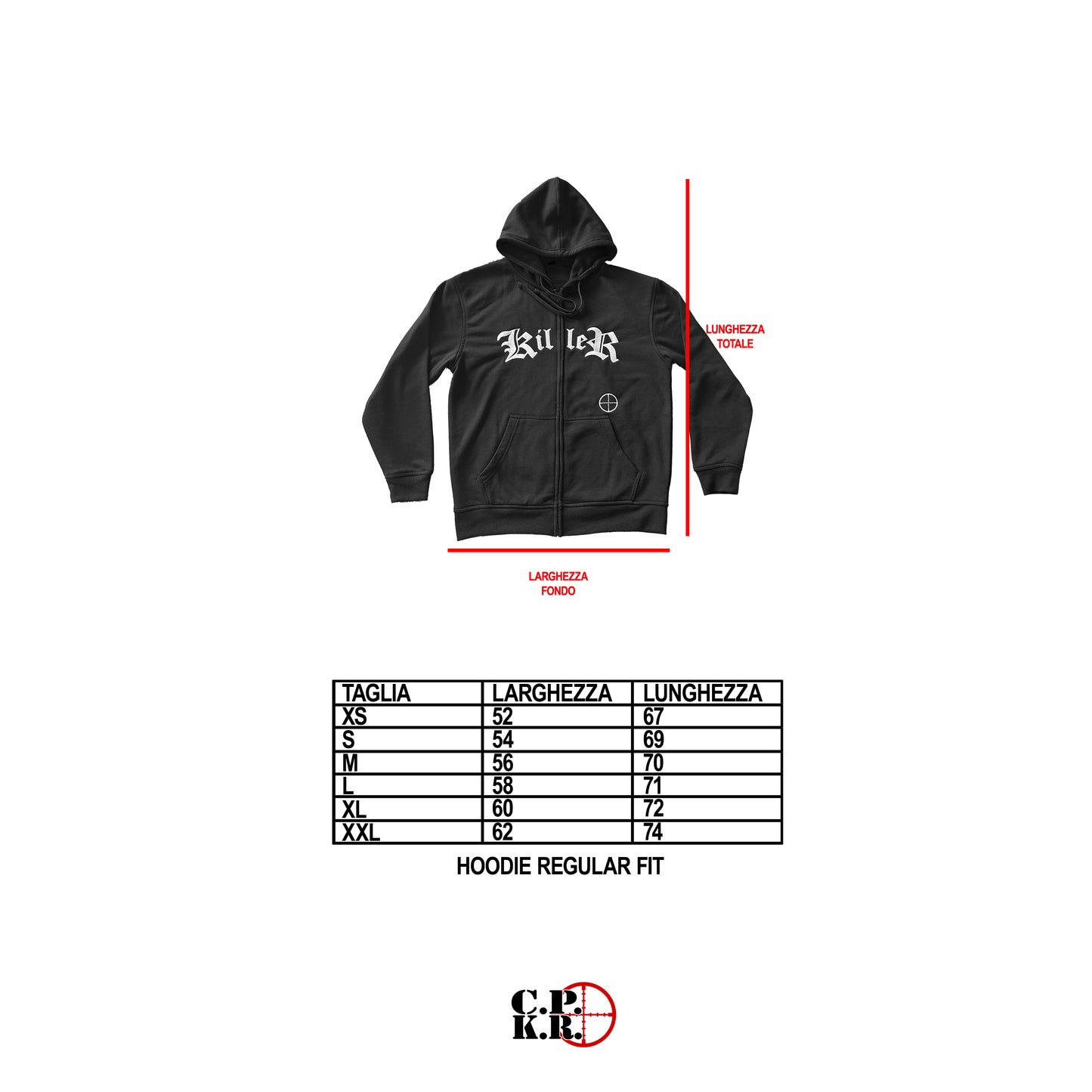 SADDEST KILLER BLACK/WHITE HOODIE