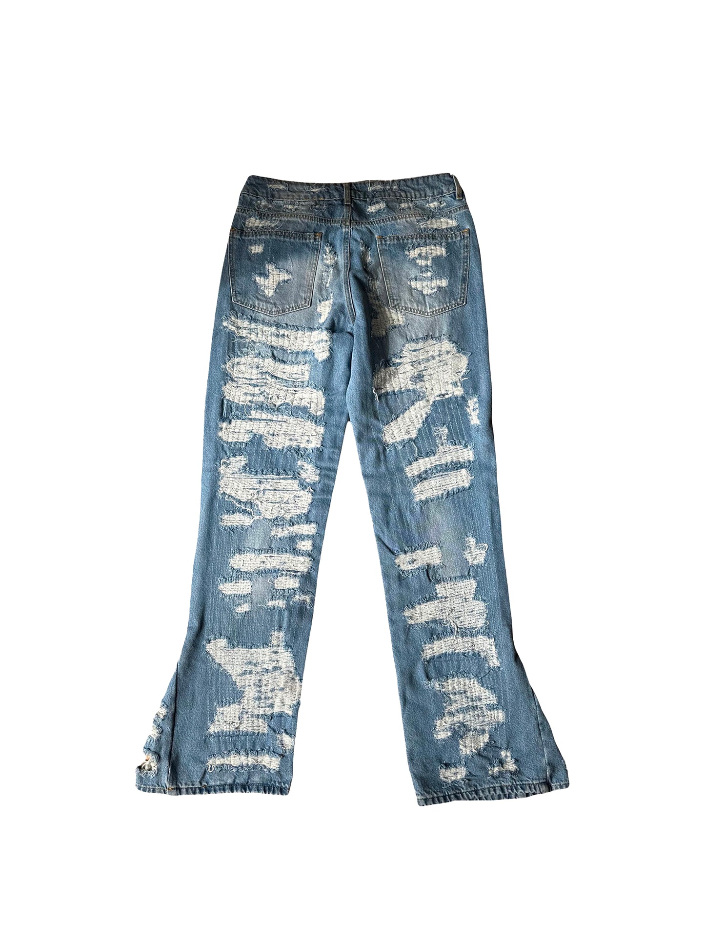 C.P.K.R. DISTRESSED DENIM RED