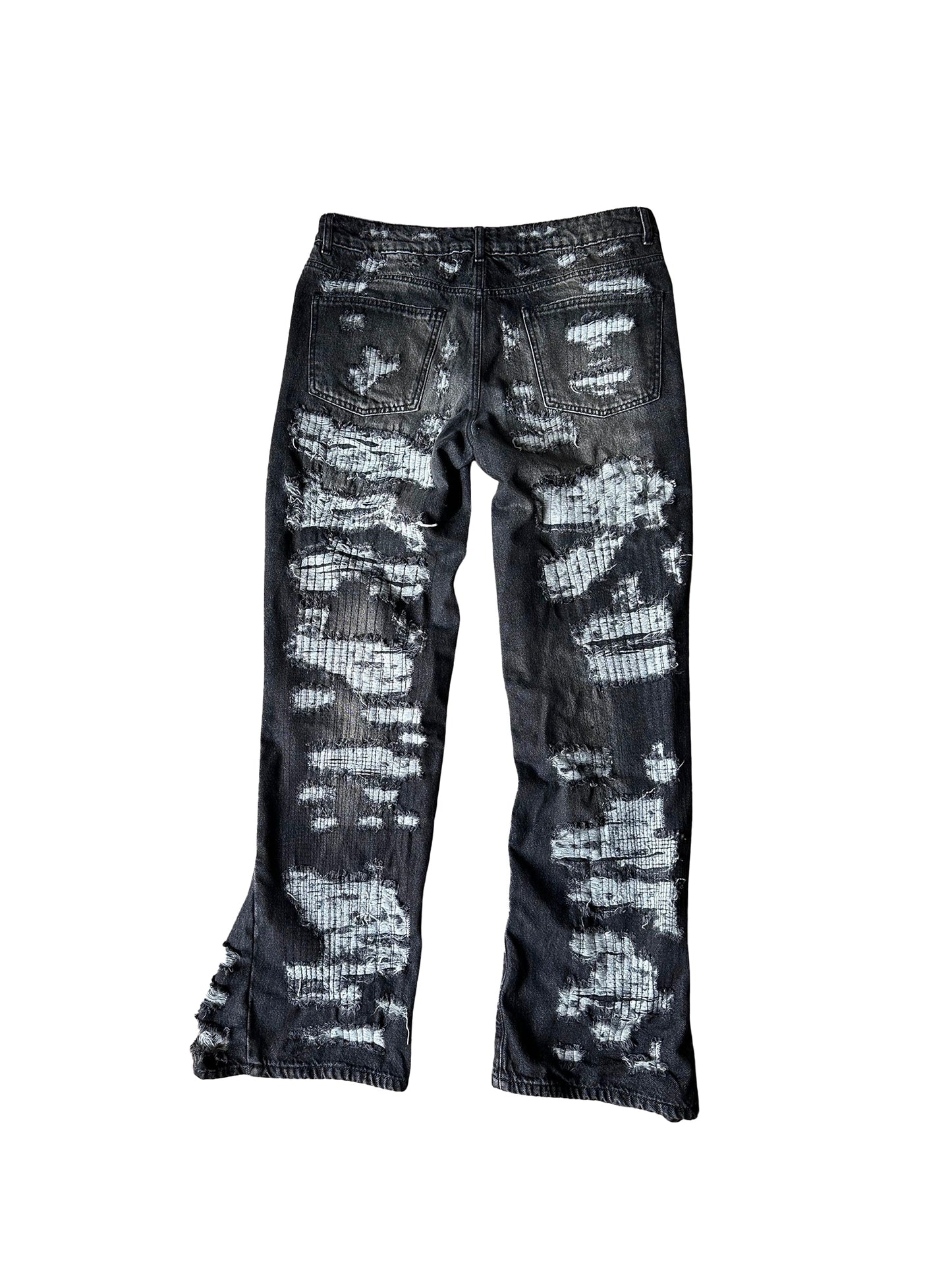 C.P.K.R. BLACK DISTRESSED DENIM