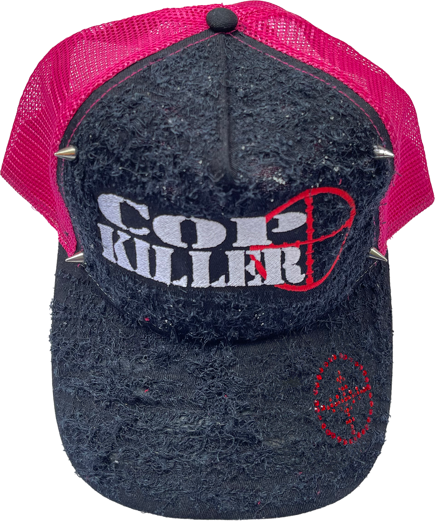 BLACK/PINK LOGO TRUCKER
