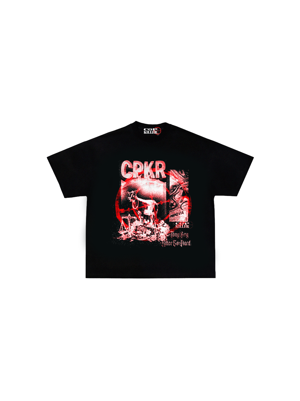 KILLLER GO HARD BLACK GOATKILLER TEE