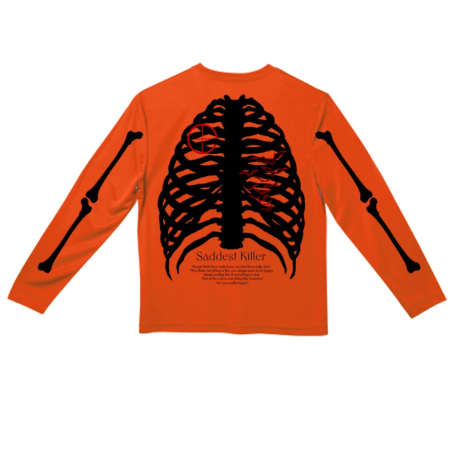 SADDEST KILLER”ORANGE SADNESS”LONG SLEEVE