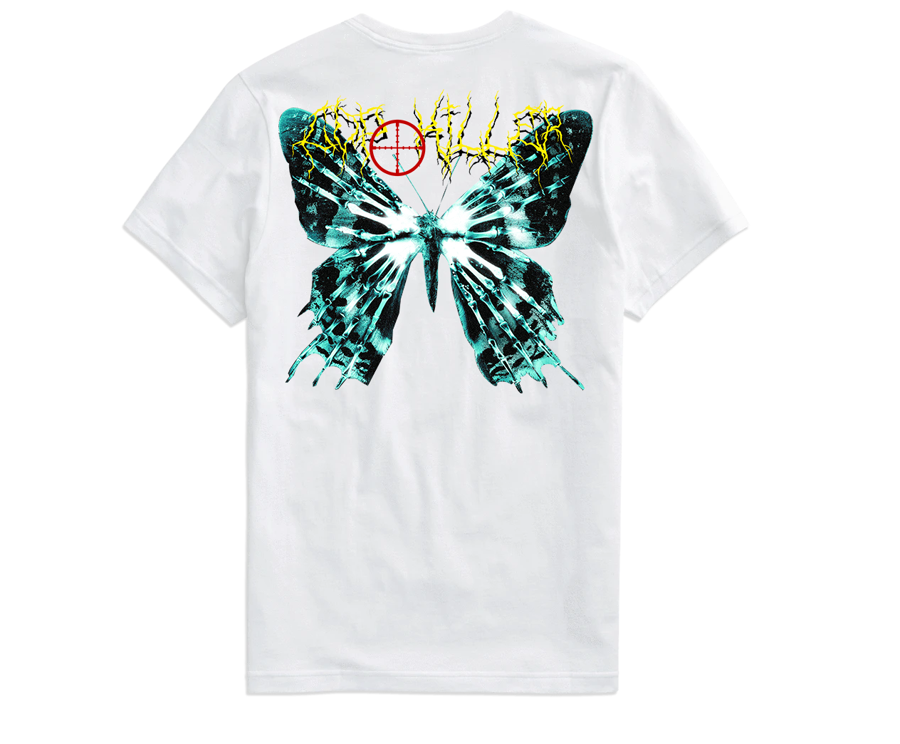 WHITE BUTTERFLY TEE