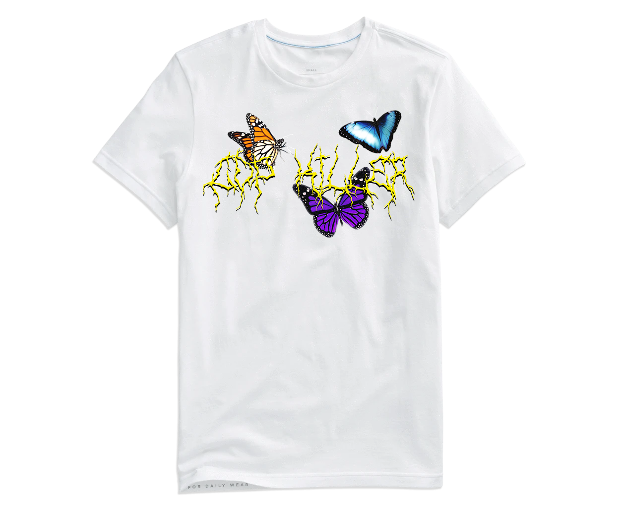 WHITE BUTTERFLY TEE