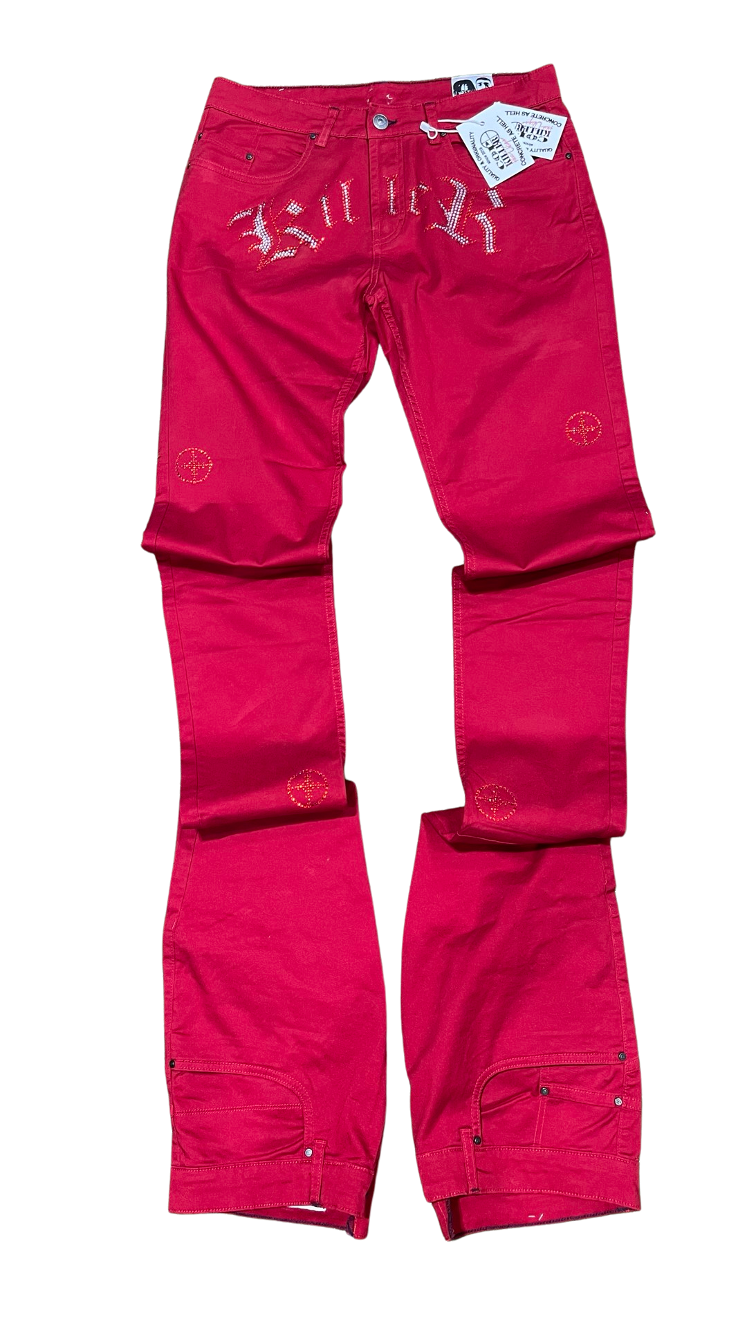 SADDEST KILLER”DEVIL INSIDE”RED ON RED PANTS