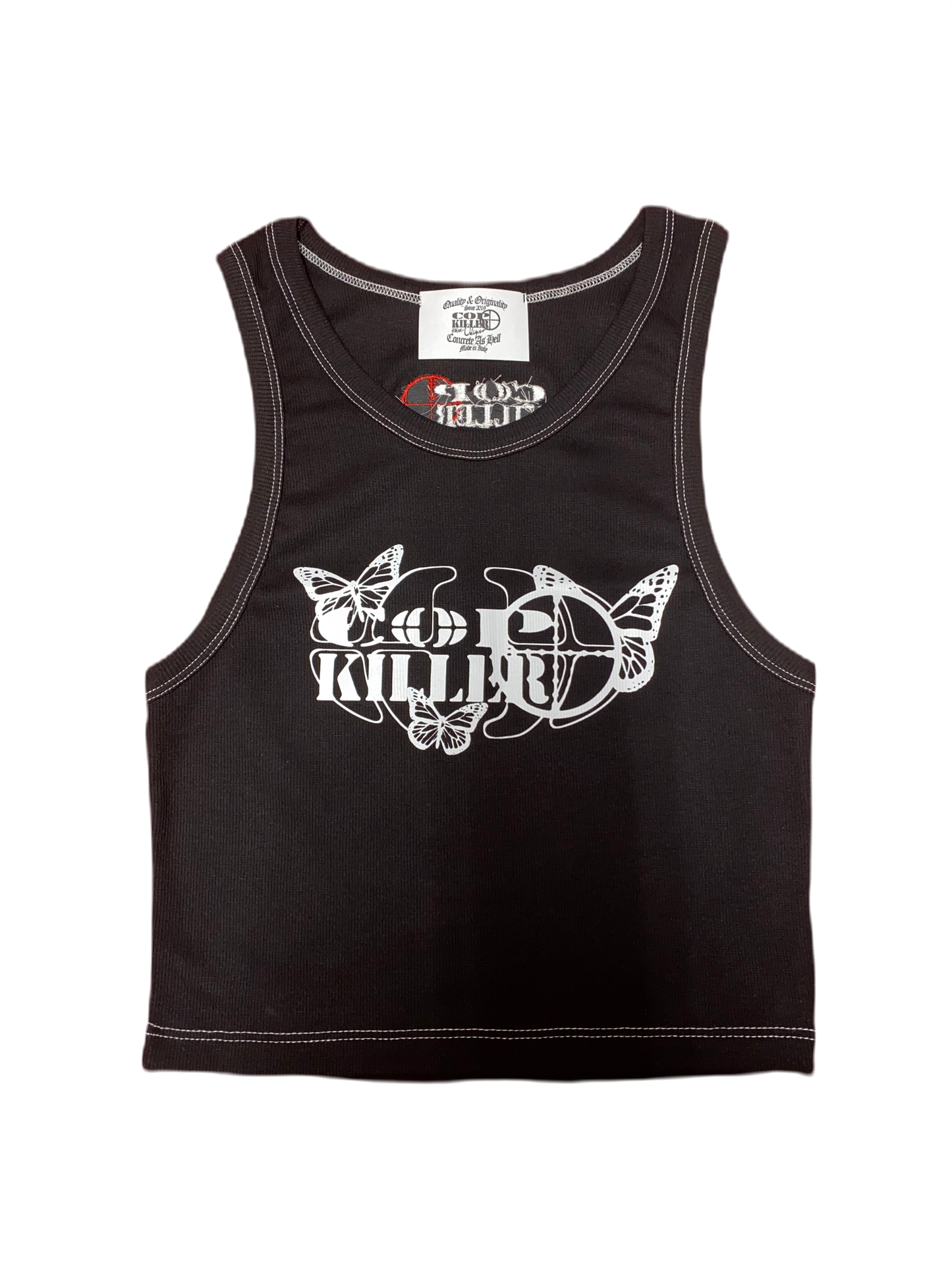 WARZONE BLACK CROP TOP