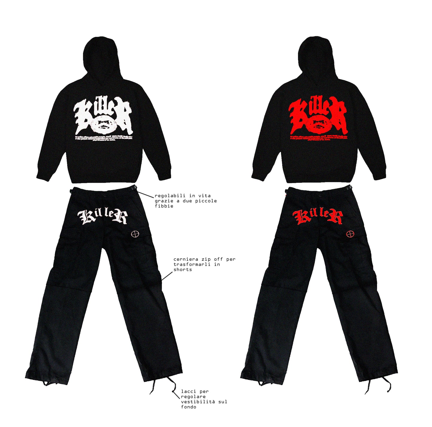WARZONE 2 BLACK/RED CARGO