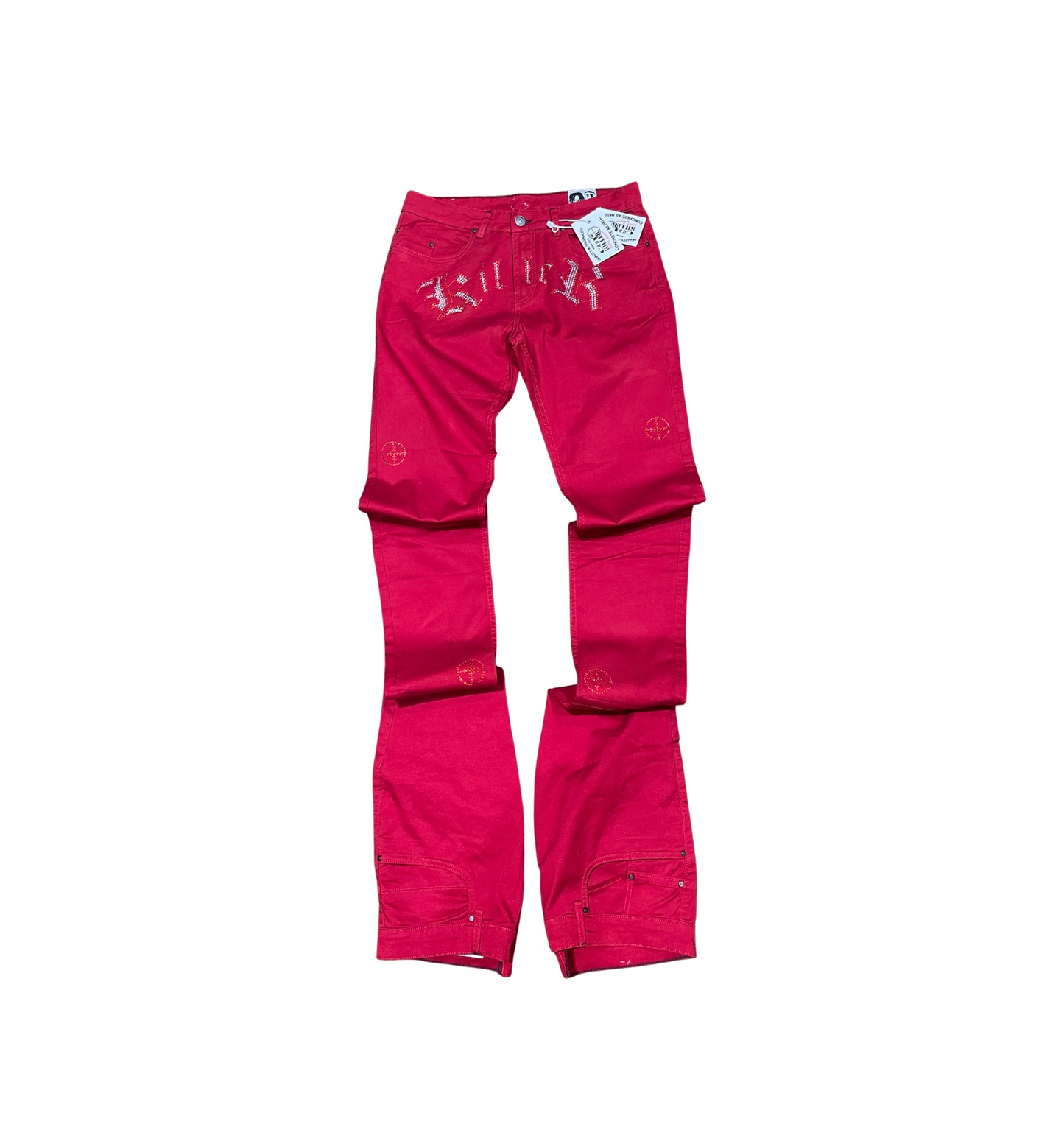 SADDEST KILLER”DEVIL INSIDE”RED ON RED PANTS