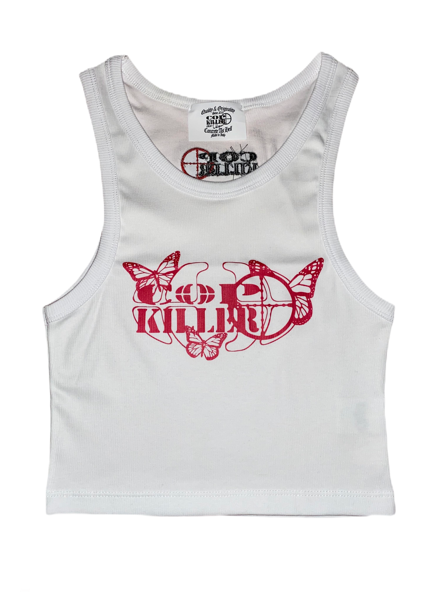 WARZONE WHITE CROP TOP