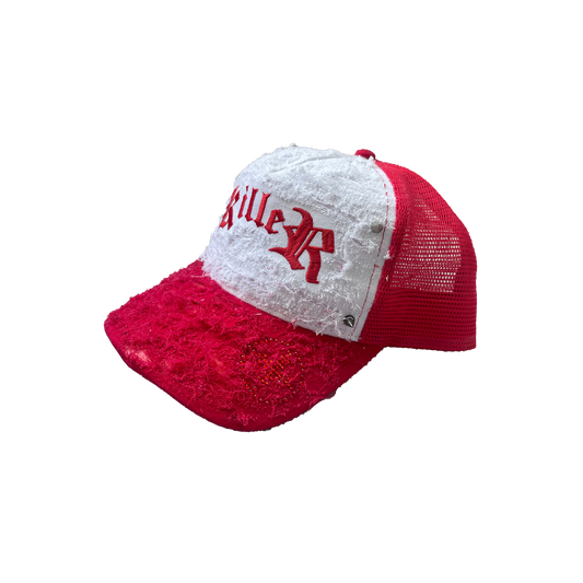 SADDEST KILLER WHITE/RED TRUCKER