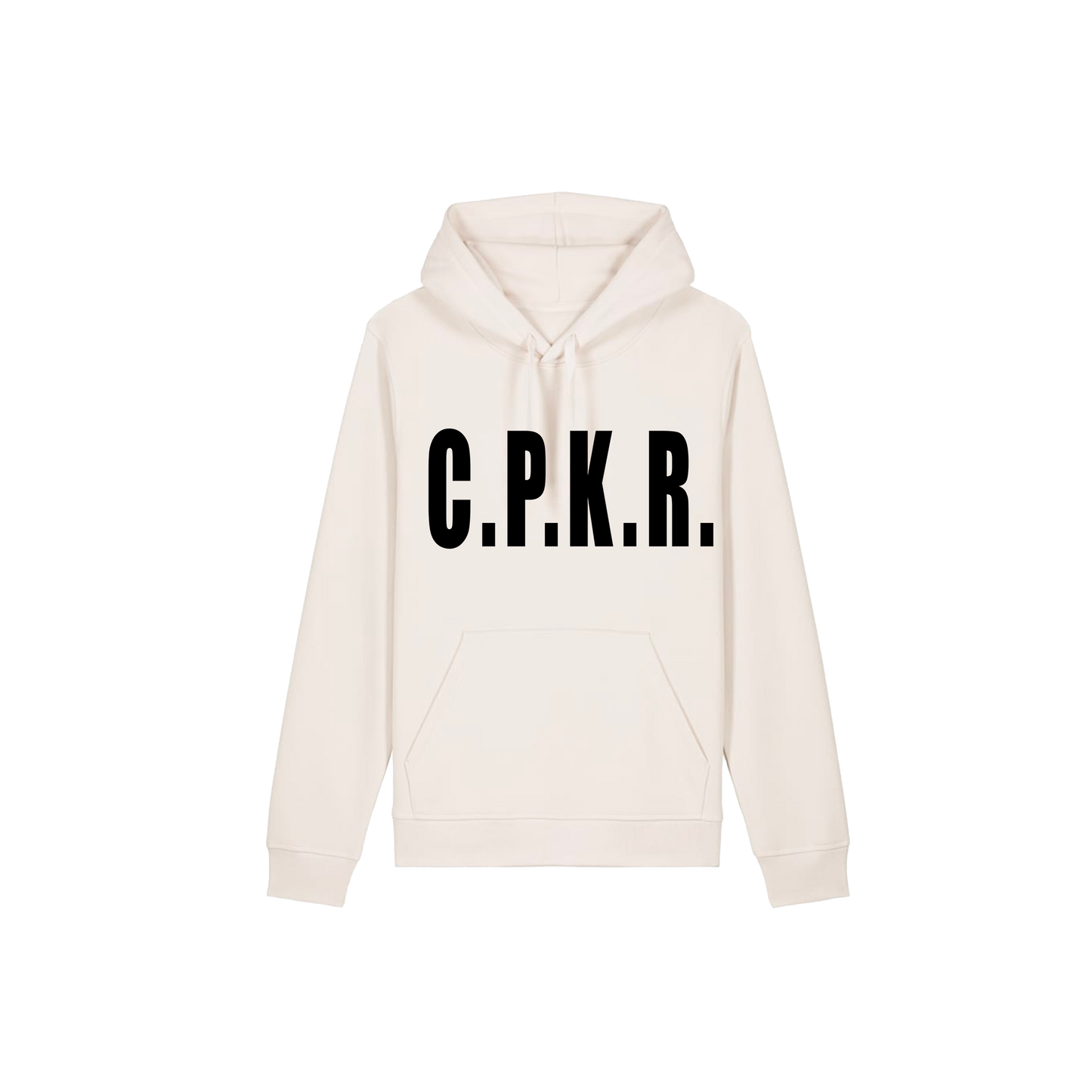 C.P.K.R. LOGO X DIE FOR IT WHITE HOODIE