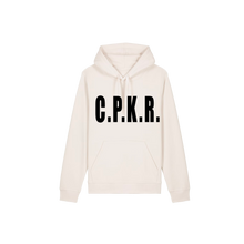Carica l'immagine nel visualizzatore di Gallery, C.P.K.R. LOGO X DIE FOR IT WHITE HOODIE
