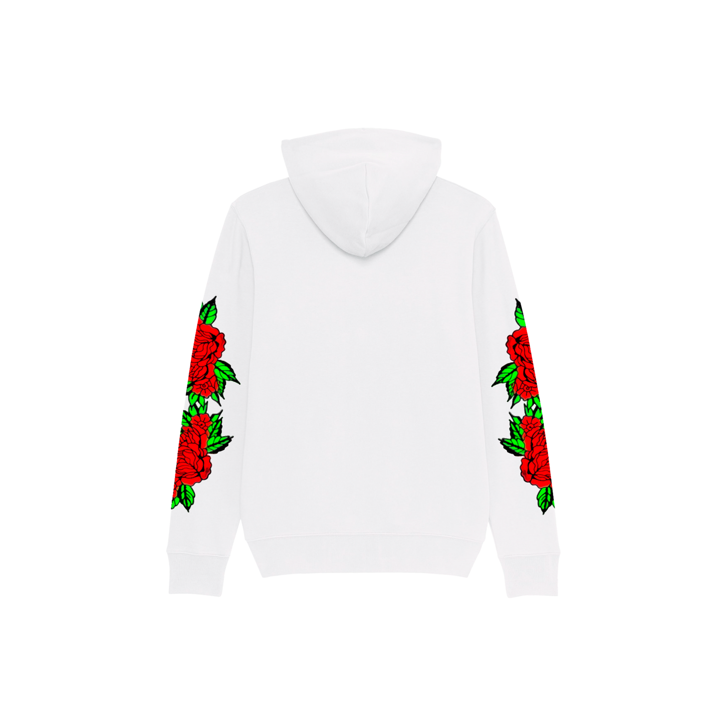 EAGLE ROSES WHITE HOODIE