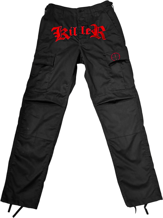 WARZONE BLACK/RED CARGO
