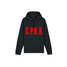 Carica l'immagine nel visualizzatore di Gallery, C.P.K.R. LOGO X DIE FOR IT BLACK HOODIE
