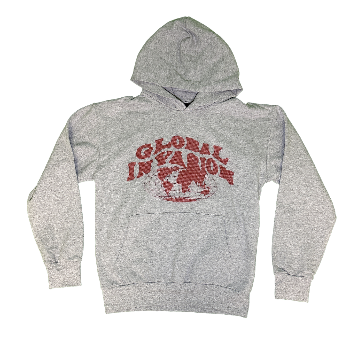 GLOBAL INVASION GREY HOODIE
