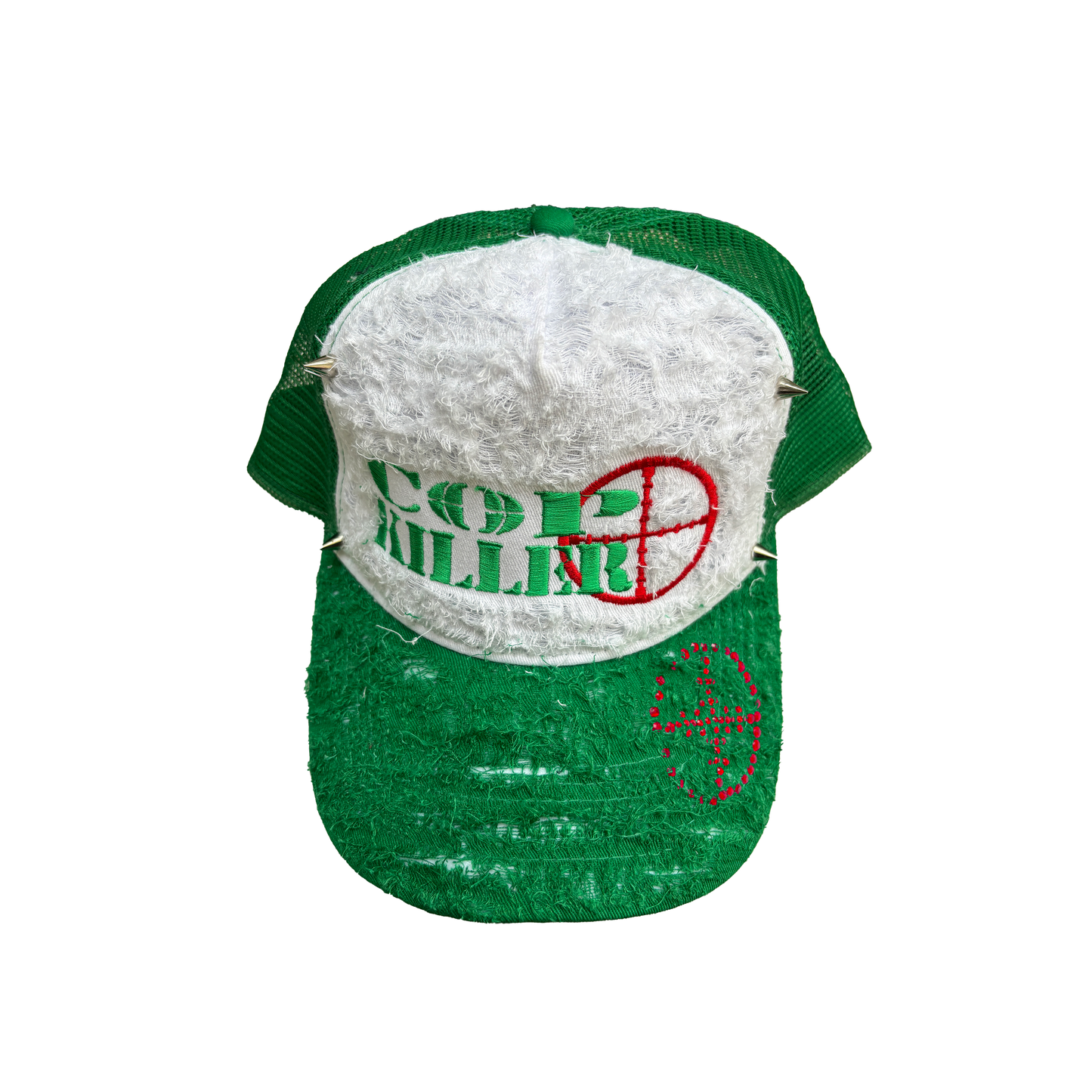 GREEN/RED LOGO TRUCKER
