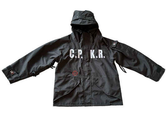 WARZONE 4 C.P.K.R. BLACK/WHITE SHELL JACKET