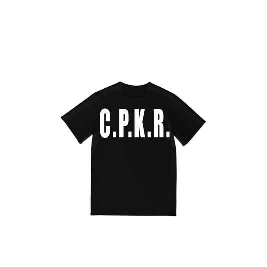 C.P.K.R. LOGO X DIE FOR IT BLACK T-SHIRT