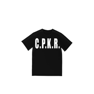 C.P.K.R. LOGO X DIE FOR IT BLACK T-SHIRT