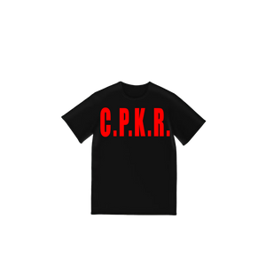 C.P.K.R. LOGO X DIE FOR IT BLACK T-SHIRT