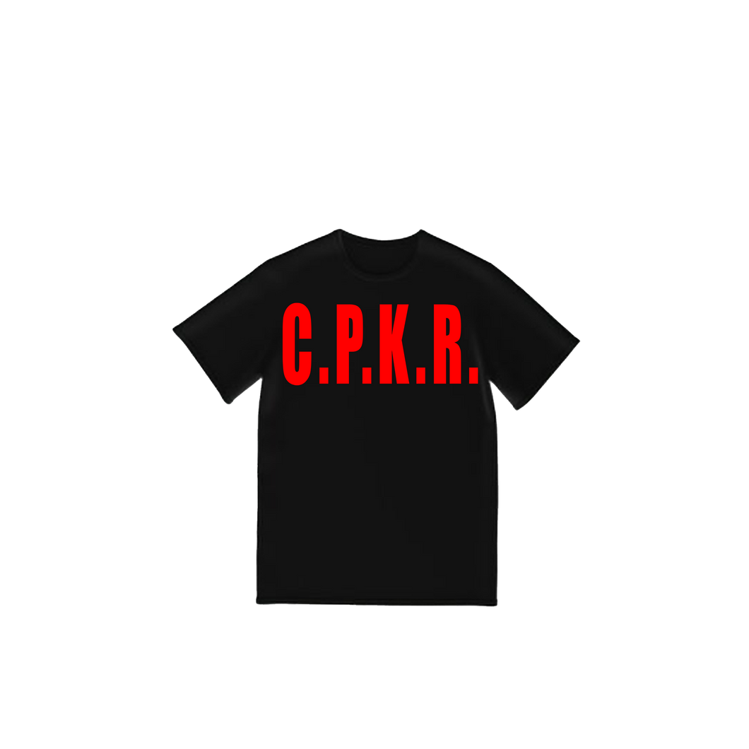 C.P.K.R. LOGO X DIE FOR IT BLACK T-SHIRT