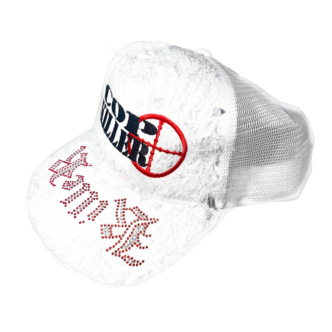 THE KILLER “WHITE LOGO TRUCKER”