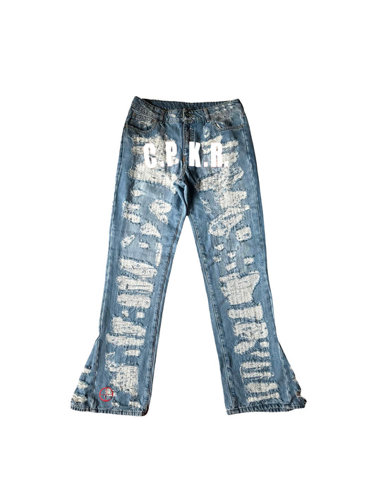 C.P.K.R. DISTRESSED DENIM