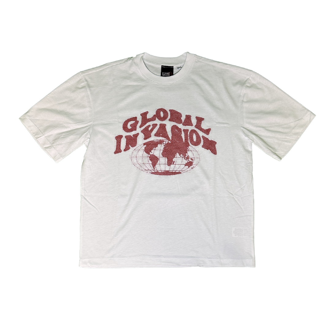 GLOBAL INVASION WHITE T-SHIRT