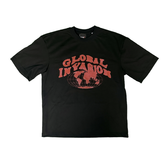 GLOBAL INVASION BLACK T-SHIRT