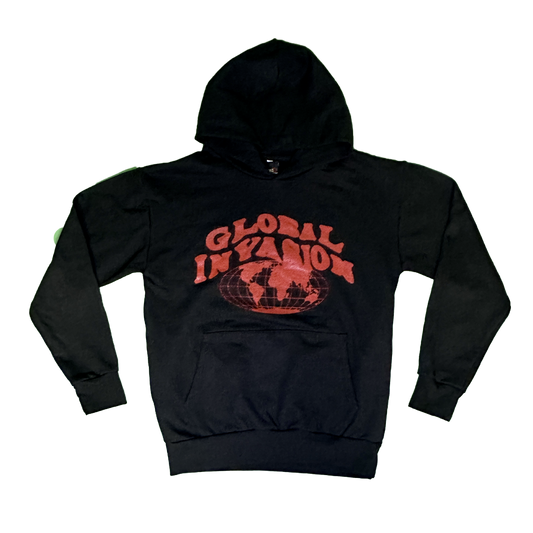 GLOBAL INVASION BLACK HOODIE