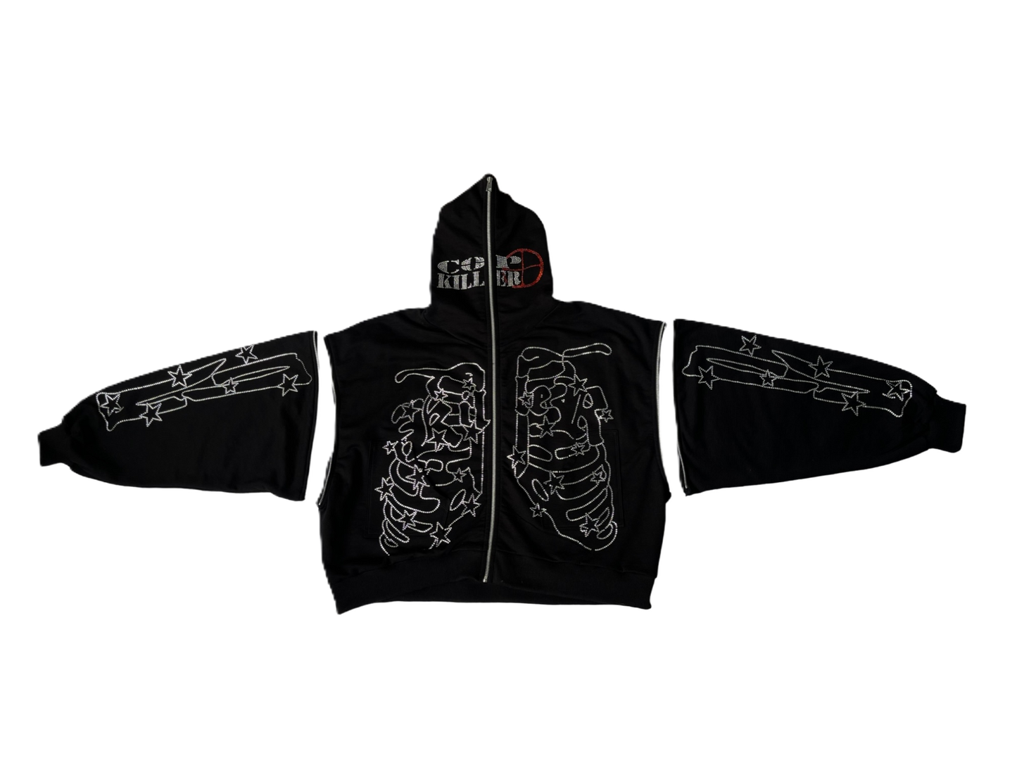BIPOLAR KILLER REBIRTH BLACK HOODIE