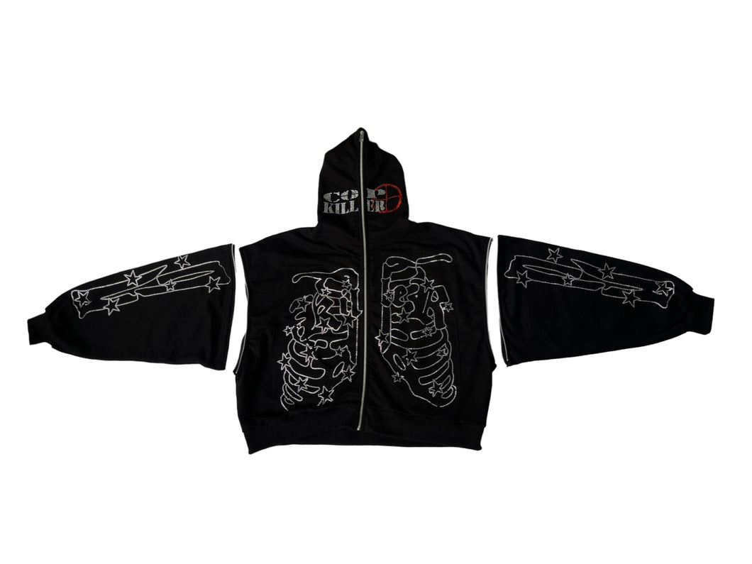 BIPOLAR KILLER REBIRTH BLACK HOODIE