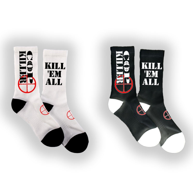 BLACK & WHITE LOGO SOCKS