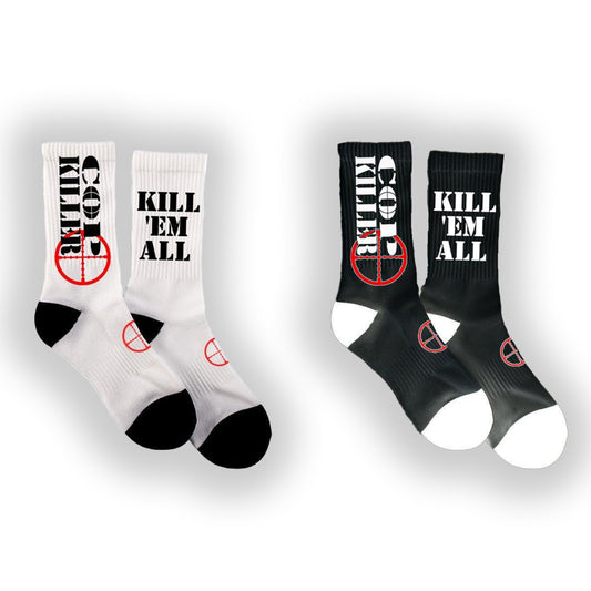 BLACK & WHITE LOGO SOCKS