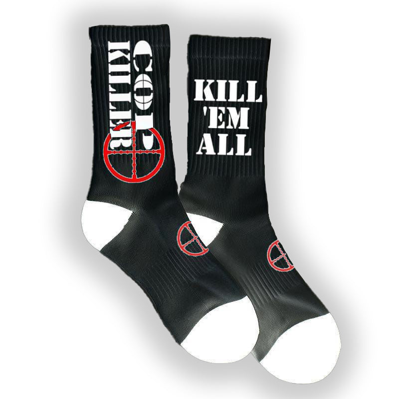 BLACK & WHITE LOGO SOCKS