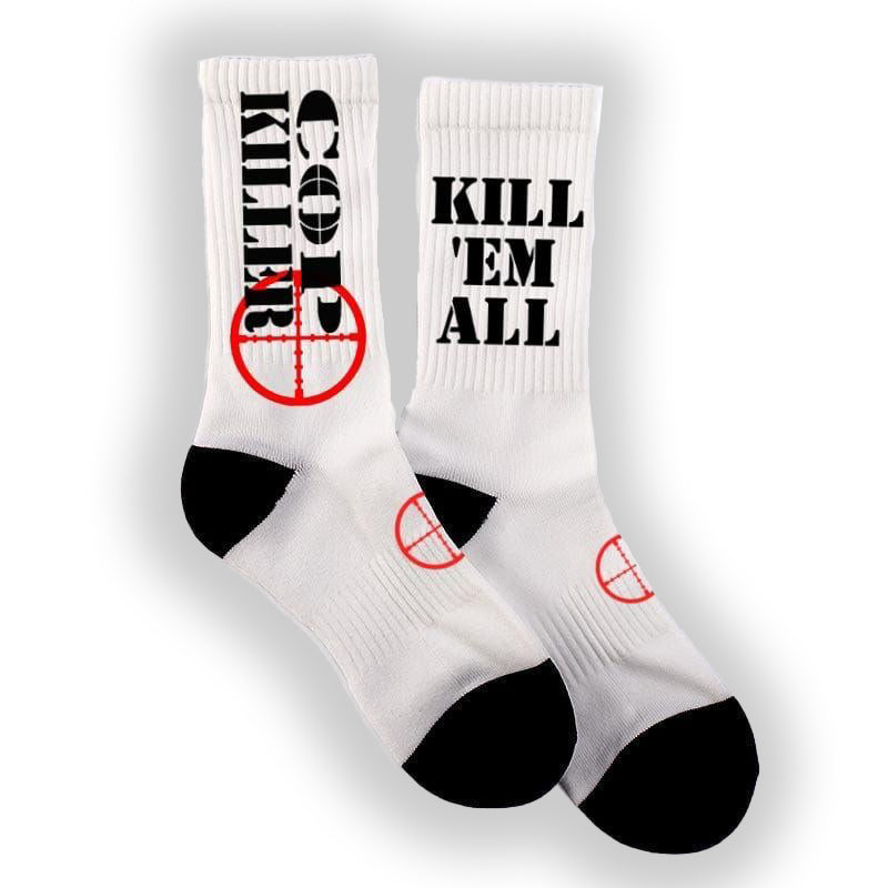 BLACK & WHITE LOGO SOCKS