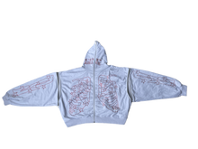 Carica l'immagine nel visualizzatore di Gallery, BIPOLAR KILLER REBIRTH WHITE HOODIE
