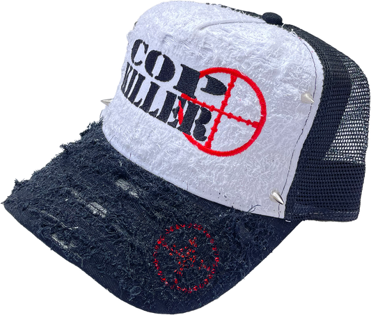 BLACK/WHITE LOGO TRUCKER