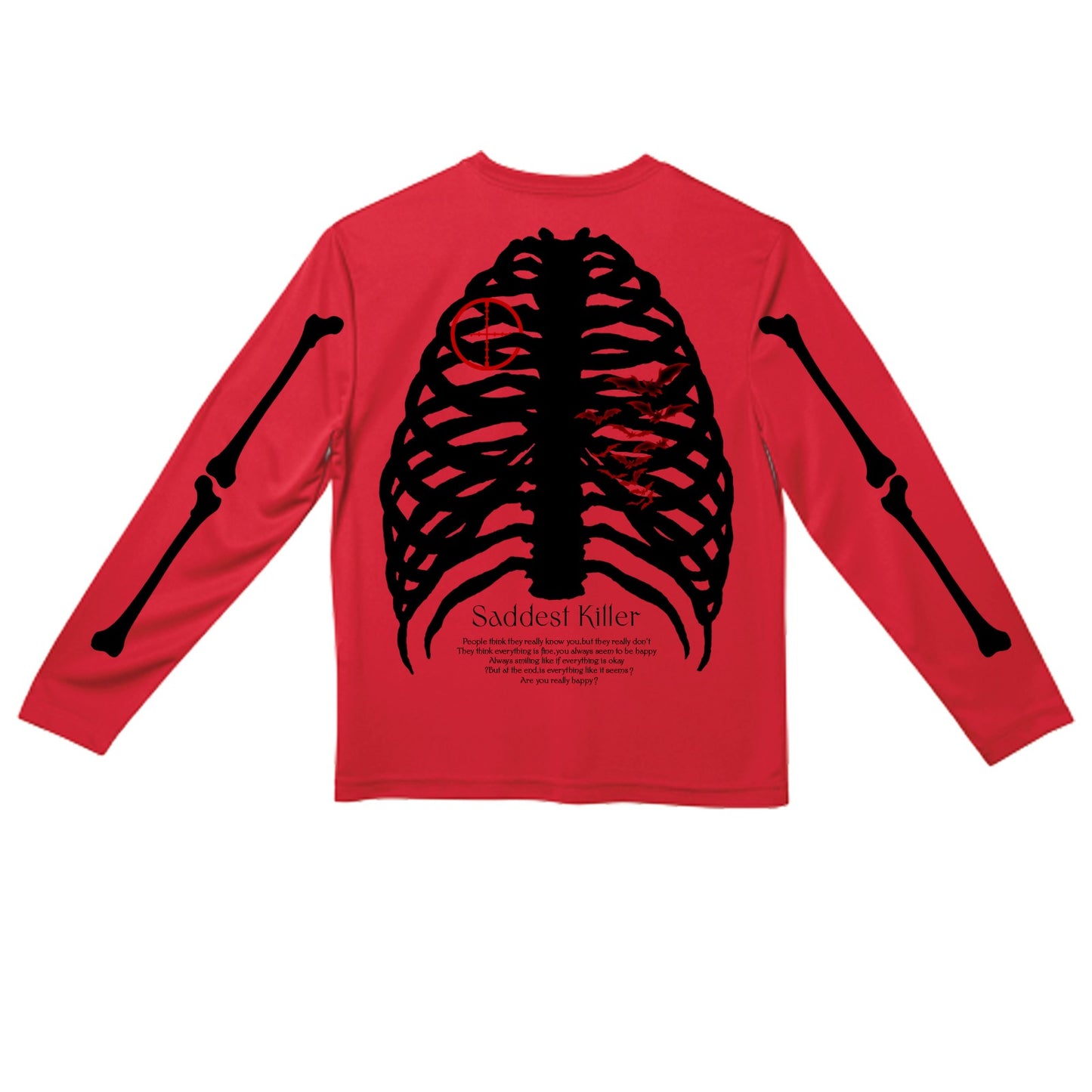 SADDEST KILLER”RED SADNESS”LONG SLEEVE