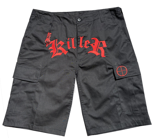 WARZONE BLACK/RED CARGO