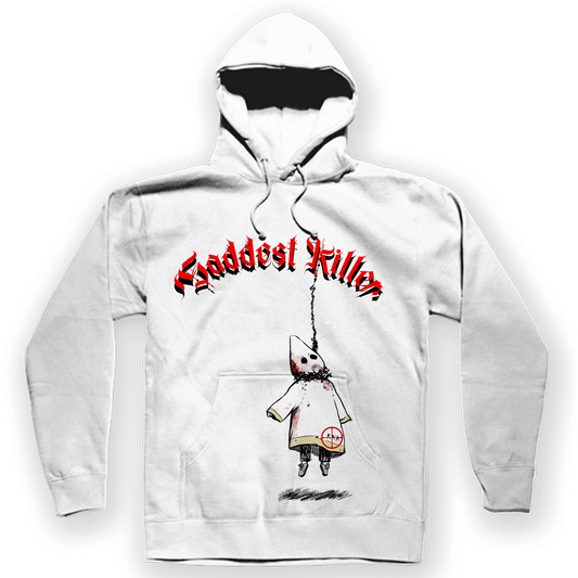 SADDEST KILLER "RAT" WHITE HOODIE