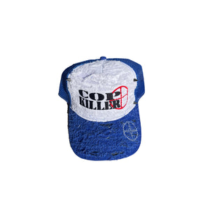 COP KILLER BLUE/WHITE LOGO TRUCKER