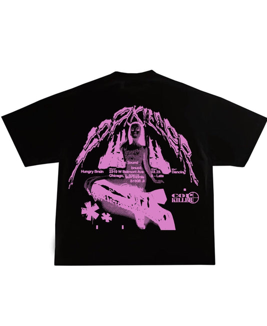 SHORTY BLACK/PINK T-SHIRT