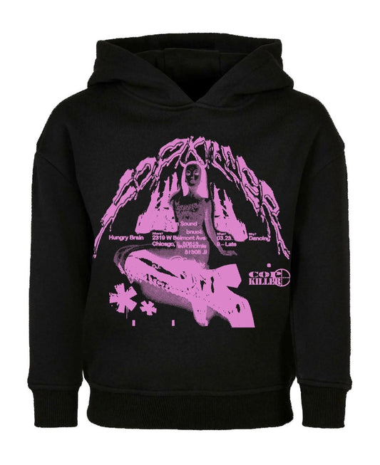 SHORTY BLACK/PINK HOODIE