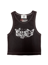 Carica l'immagine nel visualizzatore di Gallery, WARZONE BLACK CROP TOP

