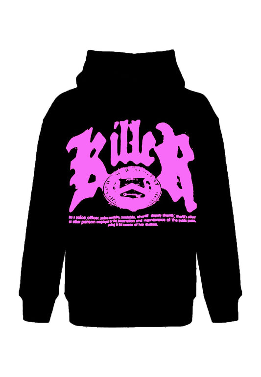 WARZONE2 BLACK AND PINK HOODIE