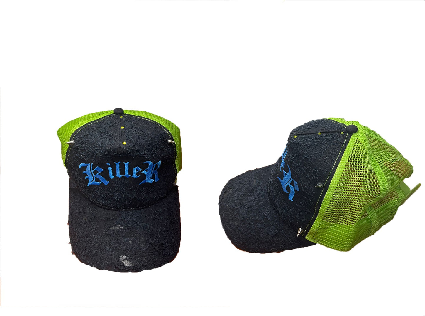 “BIPOLAR KILLER” black and green killer trucker