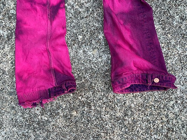 “DYED PURPLE  RAIN JEANS”